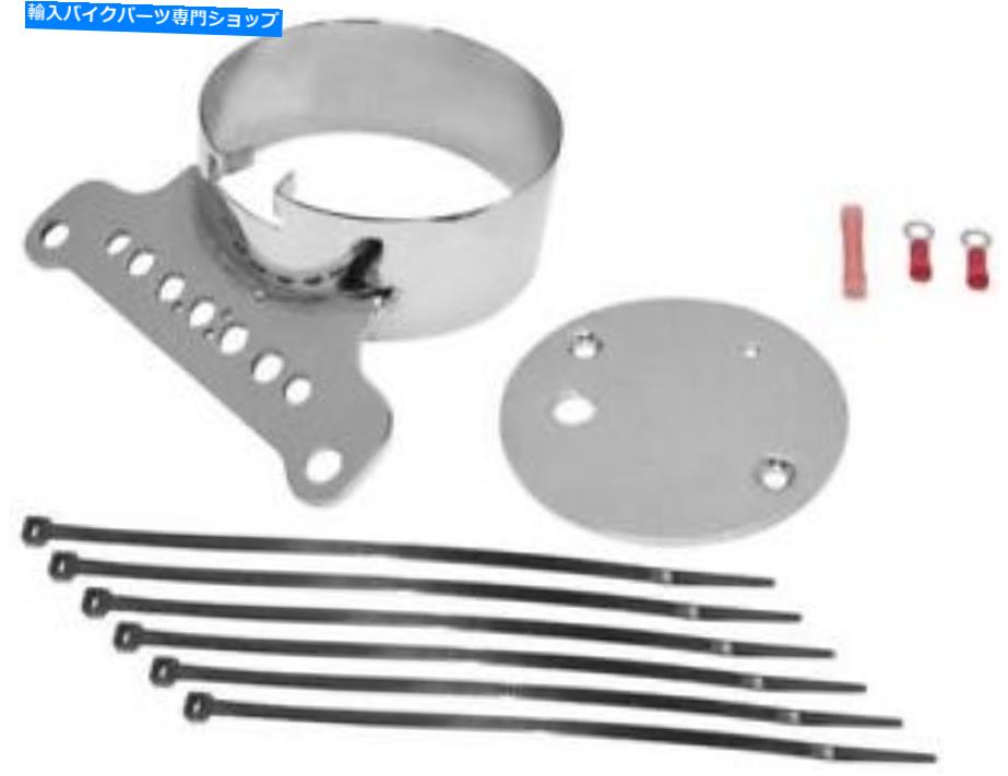 クロームパーツ バイカーの選択169387シングルゲージマウントキットクロム Biker's Choice 169387 Single Gauge Mount Kit Chrome【並行輸入品】
