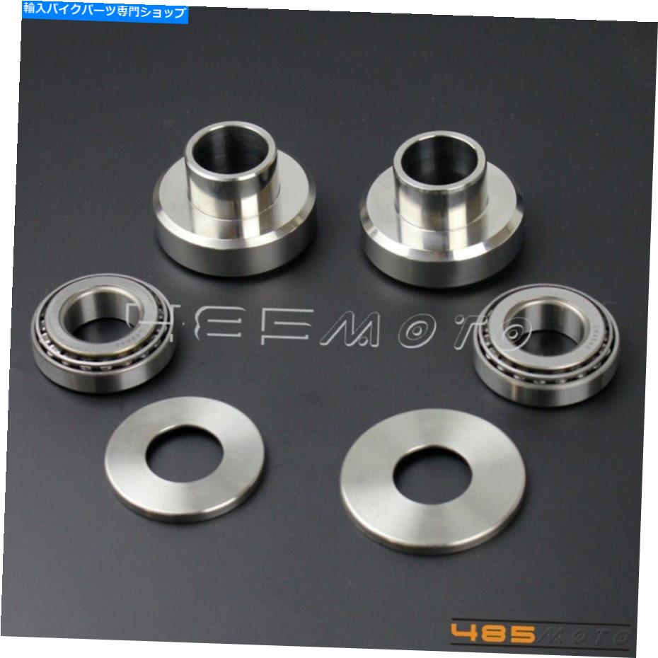 クロームパーツ Harley Chotper Bobberカスタムスポーツスターのためのクロムネックカップカップセットベアリングキット Chrome Neck Cups Cup Set Bearings Kit For Harley Chopper Bobber Custom Sportster【並行輸入品】