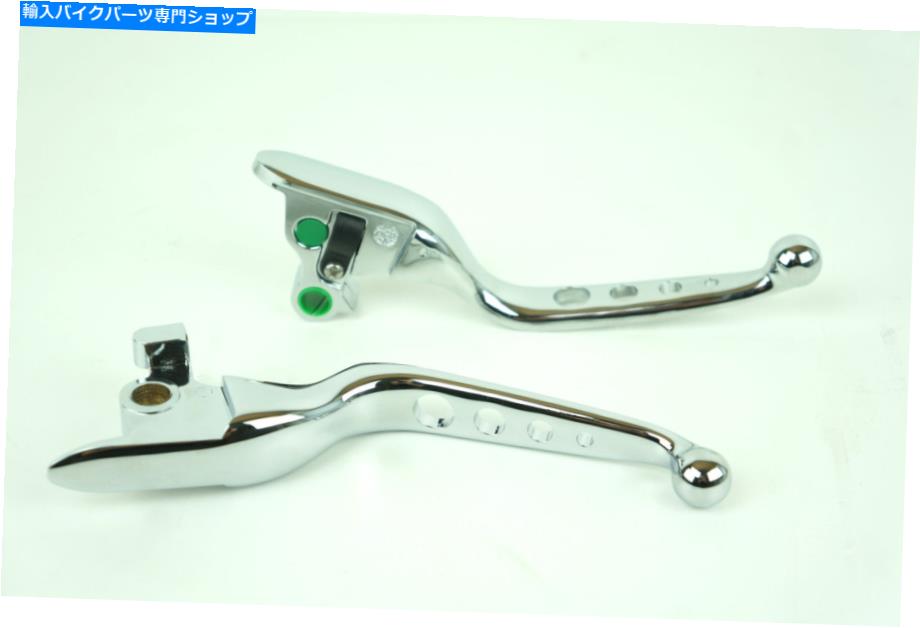 クロームパーツ MID USAクローム4ホールレバー15-17ハーレーソフトW /ケーブルクラッチREPL。 36700104 Mid USA Chrome 4-Hole Levers 15-17 Harley Softail w/ Cable Clutch Repl. 36700104【並行輸入品】