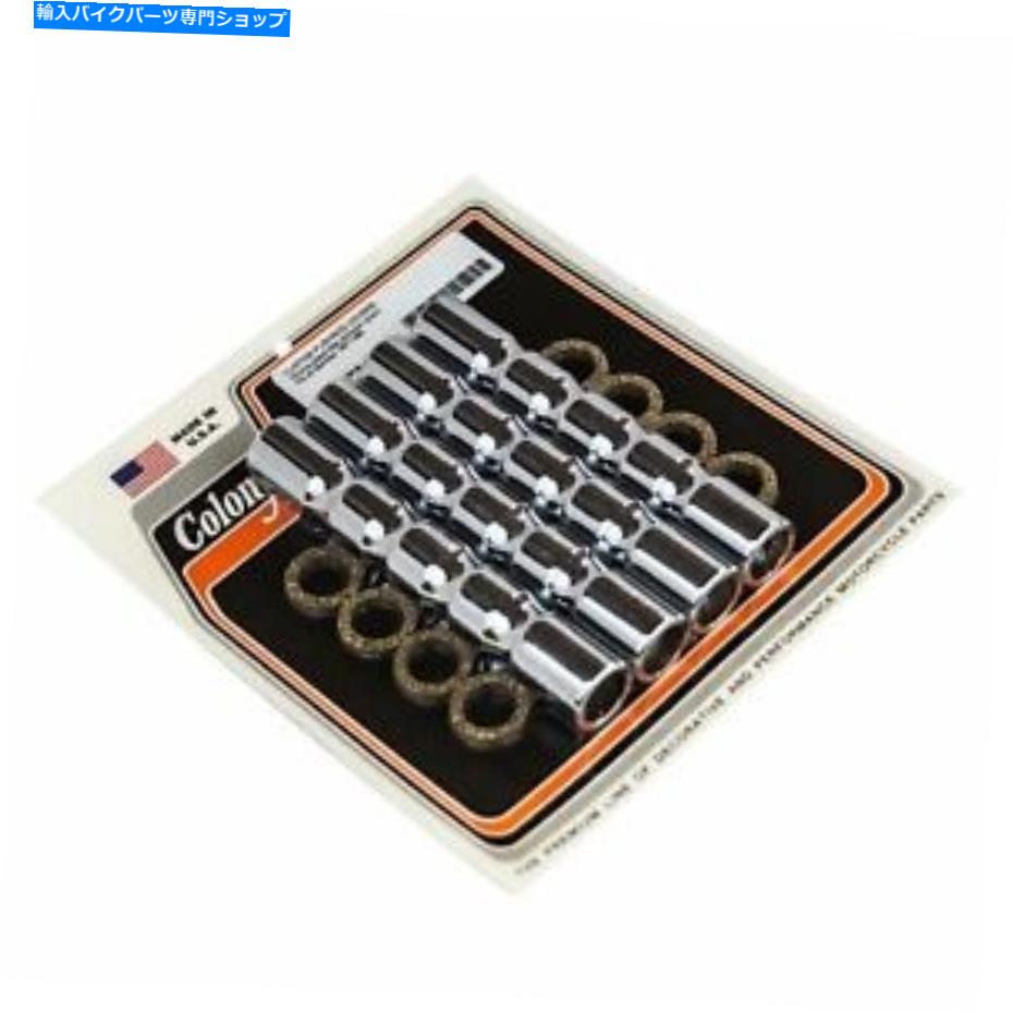 クロームパーツ コロニー＃7134-8クロムメッキアルミ押しロッドカバーフィットH-D Sportster 1957-E79 Colony #7134-8 Chrome Plated Aluminum Pushrod Covers Fit H-D Sportster 1957-E79【並行輸入品】