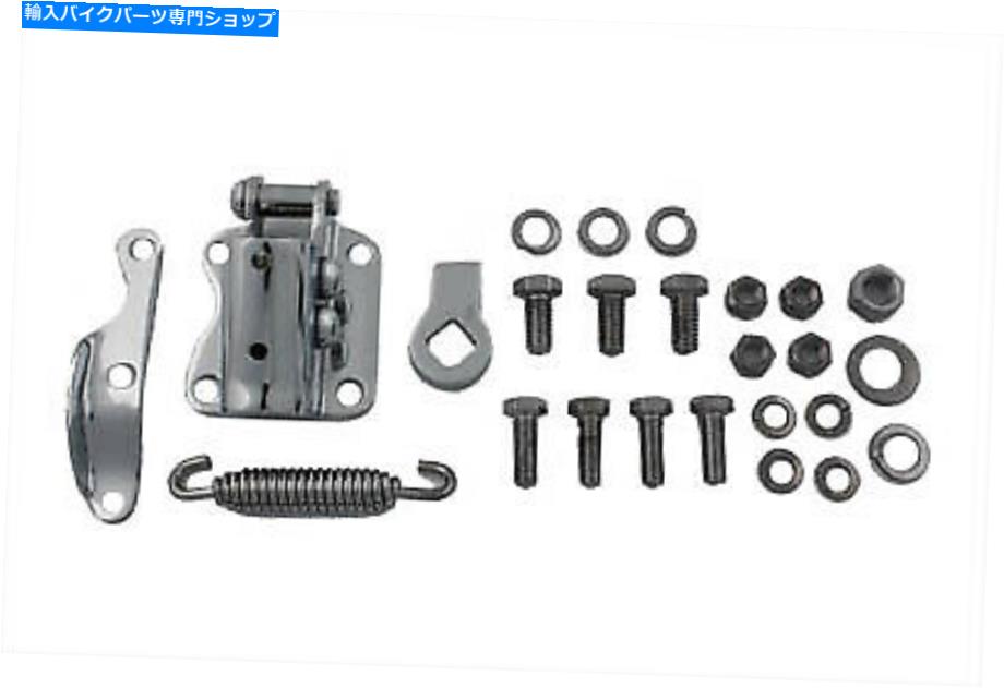 クロームパーツ Chrome Kickstand Bracket Kitはハーレー - ダビッドソンにフィットします Chrome Kickstand Bracket Kit fits Harley-Davidson【並行輸入品】