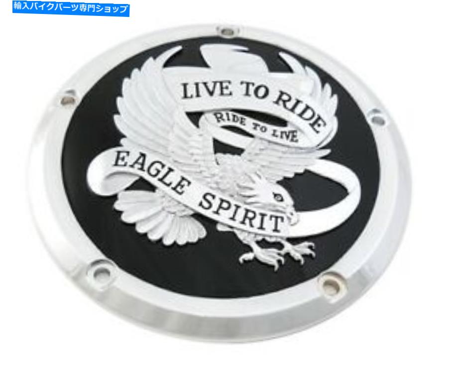 クロームパーツ ハーレーダービーカバー2016 up flt / 2015アップトライキドーム形クロム/ブルクライブ Harley derby Cover 2016-Up FLT/2015-Up Trike dome Shape Chrome/Blk Live to Ride【並行輸入品】