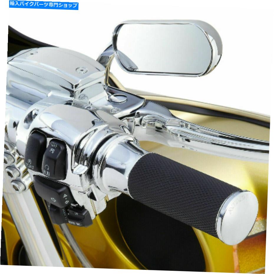 クロームパーツ Arlen Ness 13-407 Chrome Micro Mini Oval右側サイドリアビューミラー Arlen Ness 13-407 Chrome Micro Mini Oval Right Side Rear View Mirror for Harley【並行輸入品】