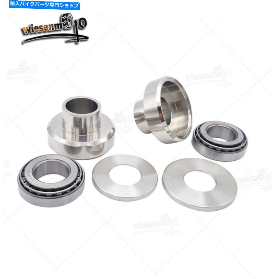 クロームパーツ クロームネックカップカップセットベアリングキットフィットハーレーダイナツーリングロードストリートグライド Chrome Neck Cups Cup Set Bearings Kit Fit Harley Dyna Touring Road Street Glide【並行輸入品】