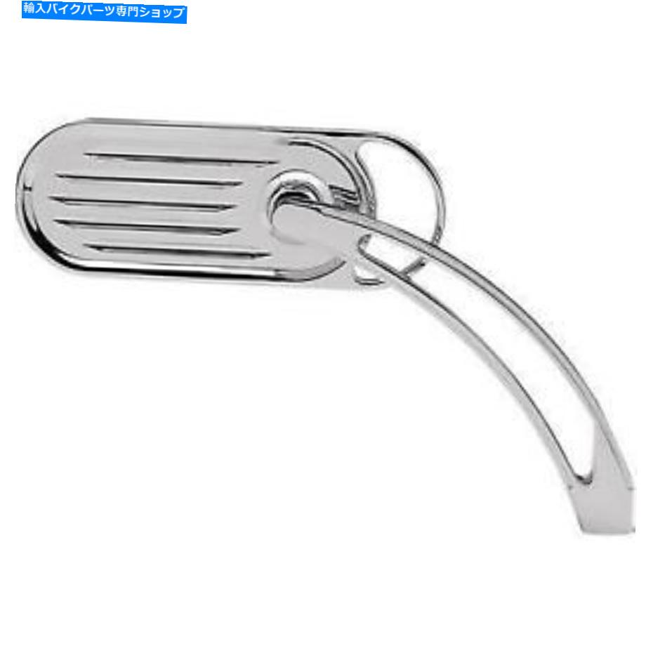 クロームパーツ Arlen Ness Chrome Grooved Slingshotフロントバーミラーハーレーダビッドソン Arlen Ness Chrome Grooved Slingshot Front Handlebar Mirror Harley Davidson【並行輸入品】