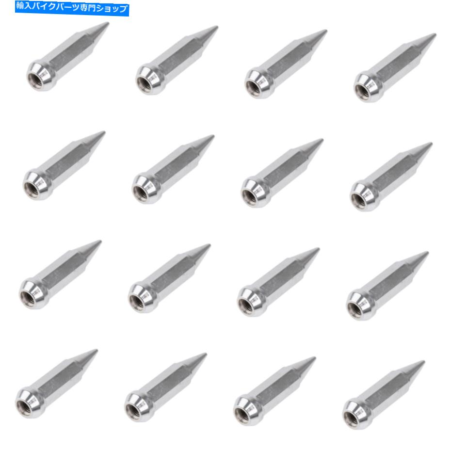 クロームパーツ （16パック）MSAスパイクテーパーラグナット12mm×1.50mmスレッドピッチクロム (16 Pack) MSA Spike Tapered Lug Nut 12mm x 1.50mm Thread Pitch Chrome【並行輸入品】