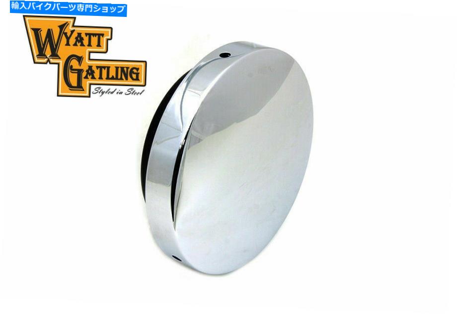 クロームパーツ Wyatt Gatling Chrome Chrome Baby Moon Moon Moon Moon Moon Air Cleaner for V-Twin Wyatt Gatling Chrome Baby Moon Air Cleaner for Harley Davidson by V-Twin【並行輸入品】