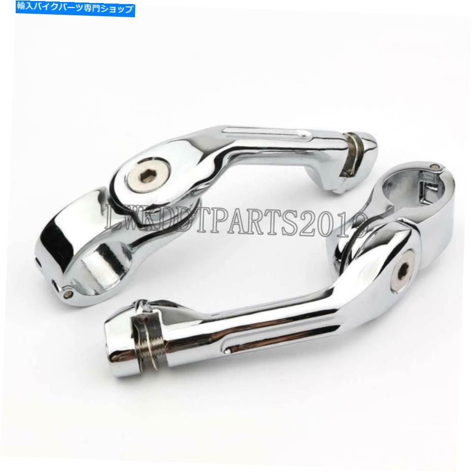 クロームパーツ Harley-Davidson Dyna Sportster SoftailのためのChrome高速道路の足のPEGのマウントクランプ Chrome Highway Foot Pegs Mount Clamps For Harley-Davidson Dyna Sportster Softail【並行輸入品】