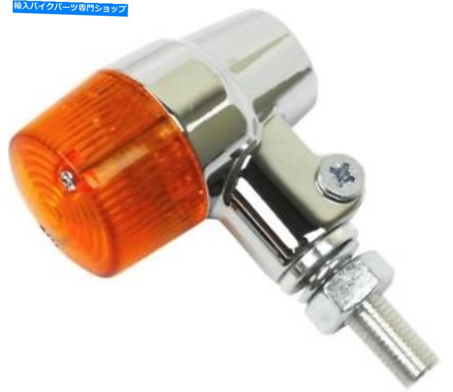 クロームパーツ K＆S LEDラウンドマーカーライトD / F 35mmクロームアンバー/アンバーレンズ K&S LED Round Marker Light D/F 35mm Chrome Amber/Amber Lens【並行輸入品】