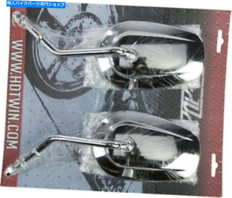 クロームパーツ ハードドライブオリジナルスタイルショートステムテーパーミラーセットクローム18-501ハーレー HardDrive Original Style Short Stem Tapered Mirror Set Chrome 18-501 Harley【並行輸入品】