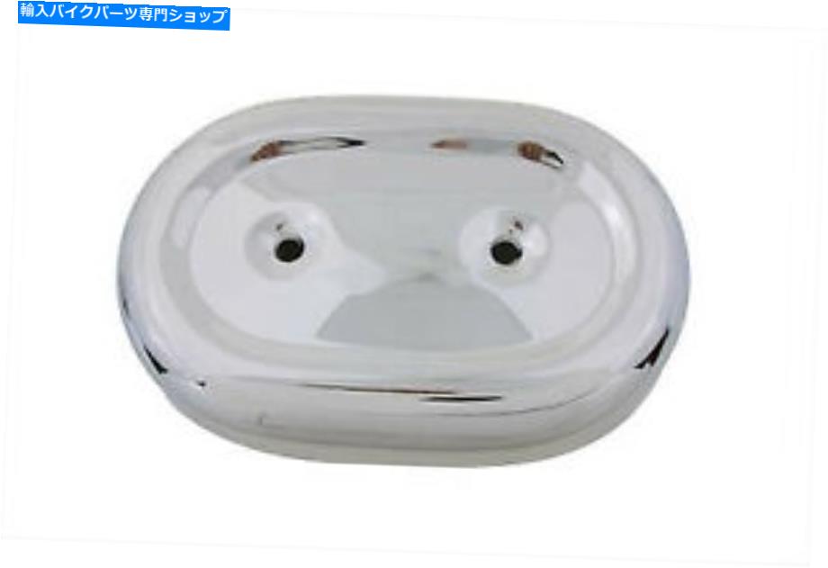 クロームパーツ Harley DavidsonのV-Twinによるオーバルエアクリーナカバークロム Oval Air Cleaner Cover Chrome for Harley Davidson by V-Twin【並行輸入品】