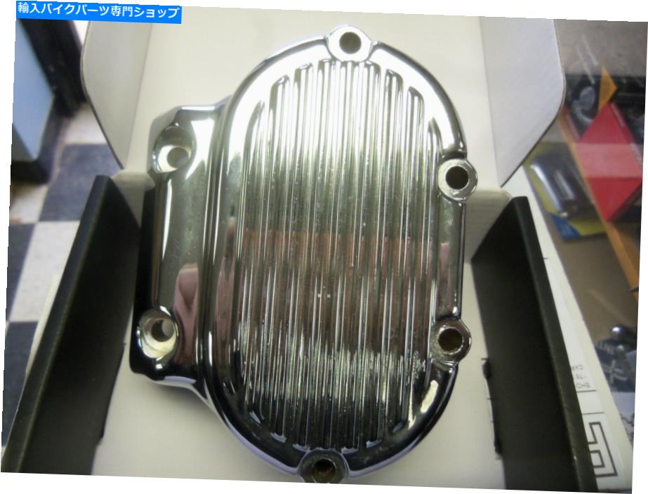 クロームパーツ 1987年後のクロムのためのカスタムサイドグローブとハーレートランスサイドカバー HARLEY TRANS SIDE COVER with custom side GROVES FOR 1987 LATER CHROME【並行輸入品】