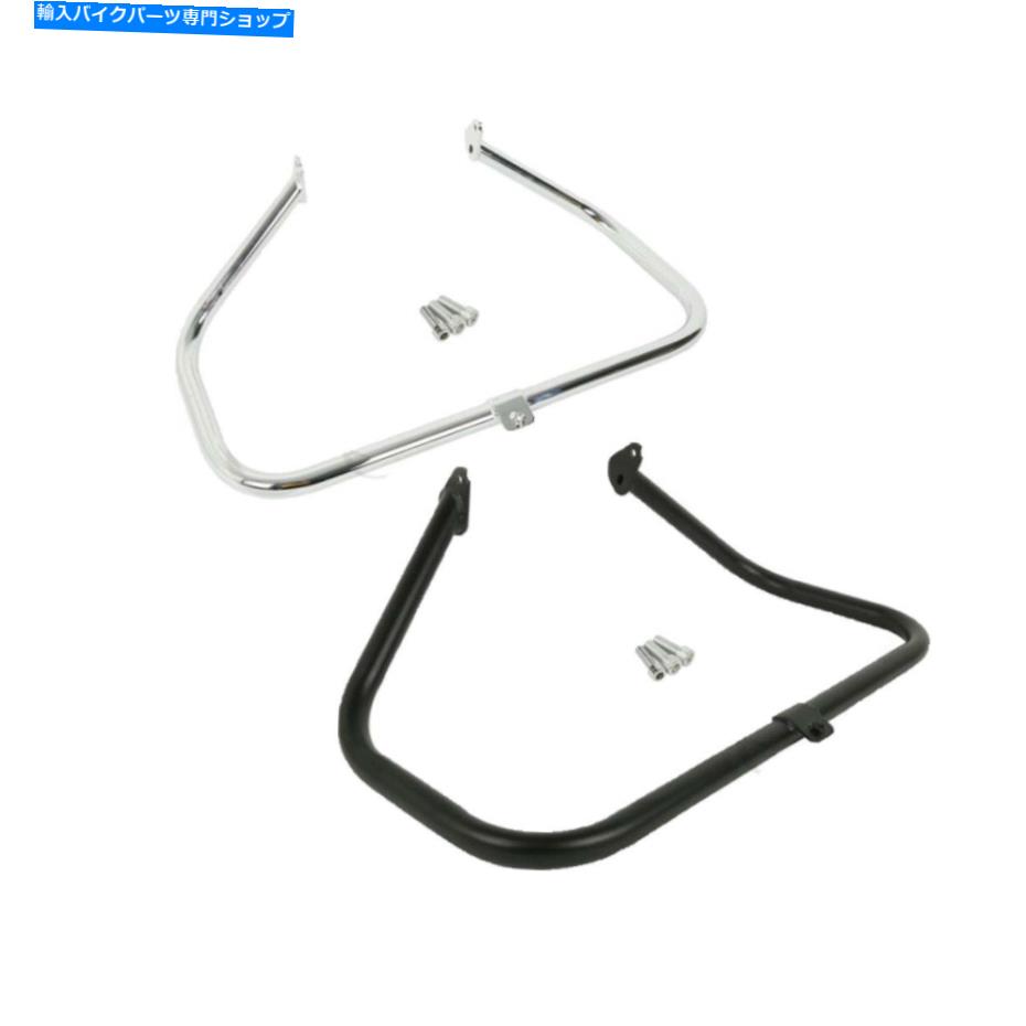 クロームパーツ Harley Touring for Harley Touring用エンジンガードハイウェイクラッシュバーブラック/クロム Engine Guard Highway Crash Bar For Harley Touring 1997-2008 2007 Black/Chrome【並行輸入品】