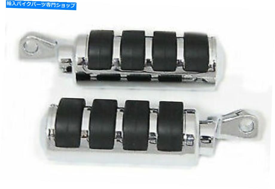 クロームパーツ v-twinによるハーレーダビッドソンのための大きなクロム猫の足の足元セット Large Chrome Cats Paw Footpeg Set for Harley Davidson by V-Twin【並行輸入品】