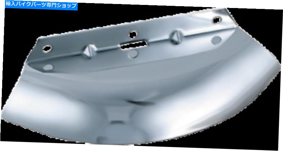 クロームパーツ 1980 - 2013年ハーレーツーリング1100のためのクラスキンクロームトリプルツリー風の偏向器 KURYAKYN CHROME TRIPLE TREE WIND DEFLECTOR FOR 1980-2013 HARLEY TOURING 1100【並行輸入品】