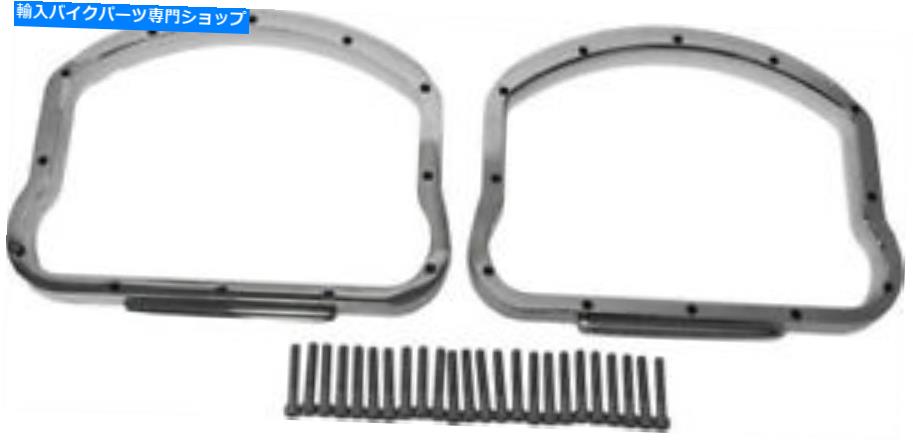 クロームパーツ ハードドライブロッカーカバーDリングクローム用ハーレーダビッドソンパンヘッド10-136 HardDrive Rocker Cover D-Rings Chrome for Harley Davidson Panhead 10-136【並行輸入品】