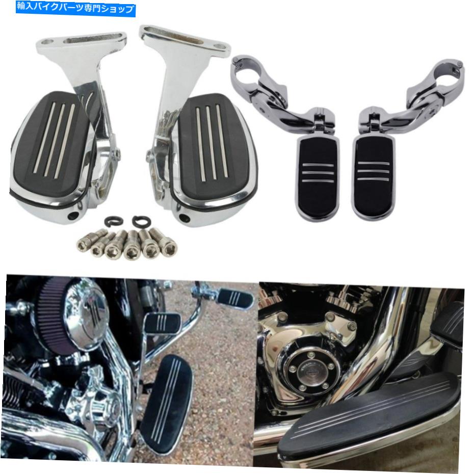 クロームパーツ Chrome PegStreamliner客船ボードフットペッグはハーレーツーリング93-21のためにフィットします Chrome Pegstreamliner Passenger Floorboard FootPegs Fit For Harley Touring 93-21【並行輸入品】