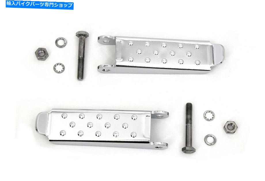 クロームパーツ Chrome Combat Footpeg Set Harley-Davidsonにフィット Chrome Combat Footpeg Set fits Harley-Davidson【並行輸入品】