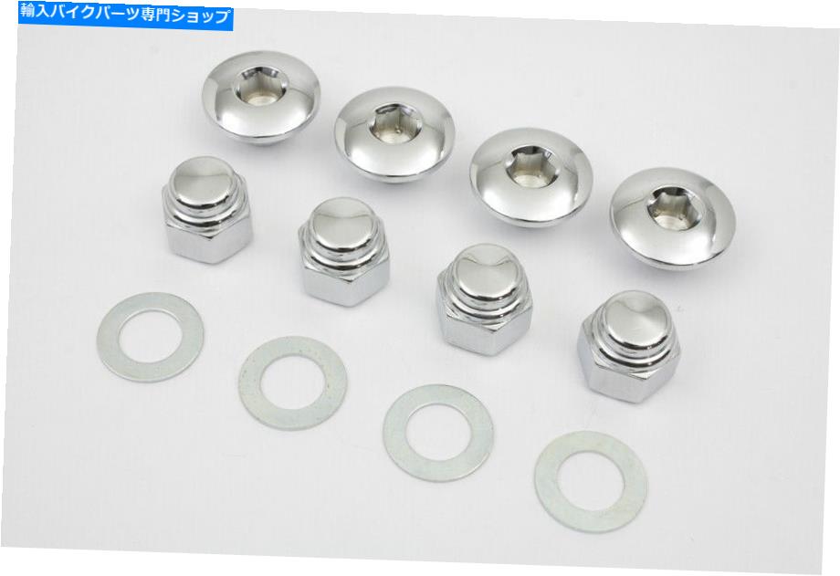 クロームパーツ アノールロッカーボックスナッツキットにはクロムシャフトナッツとクロムワッシャが含まれています The acorn rocker box nut kit includes chrome shaft nuts and chrome washers【並行輸入品】