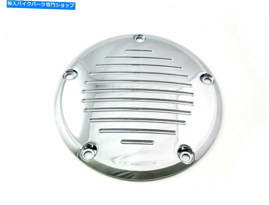 クロームパーツ Harley Davidson for Harley Davidson By V-Twinによるクロム溝付き5ホールダービーカバー Chrome Grooved 5-Hole Derby Cover for Harley Davidson by V-Twin【並行輸入品】