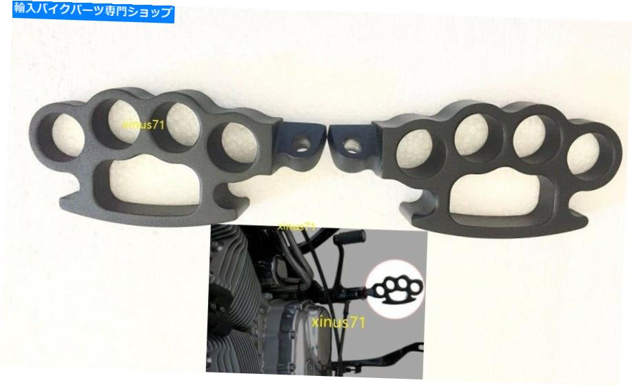 クロームパーツ マットブラックハーレーダビッドソンスポーツスタービレットクロームコントロールフットペグセットアメリカ MATTE BLACK Harley Davidson Sportster Billet Chrome Control Foot Peg Set usa【並行輸入品】