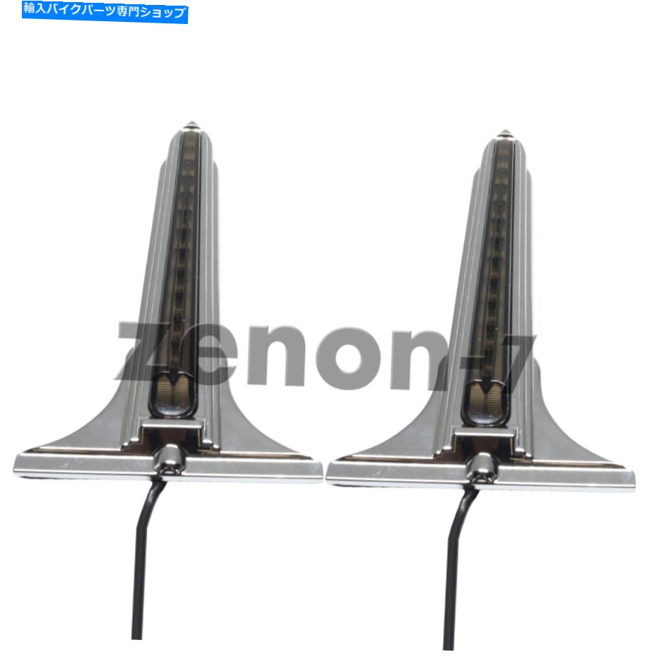 クロームパーツ クロームスモークサドルバッグサイドLEDテールブレーキライトサドルバッグのハーレーツーリング Chrome Smoke Saddlebag Side LED Tail Brake Light Saddle Bag For Harley Touring【並行輸入品】