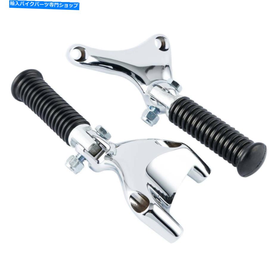 クロームパーツ Harley Sportster 883 1200 04-13 12用トコロアリア⇒用品フットエントランス - オリジナルのタイトルを表示 Harley Sportster 883 1200 04-13 12 用クロームリア乗客用フットペグマウント- show original title【並行輸入品】
