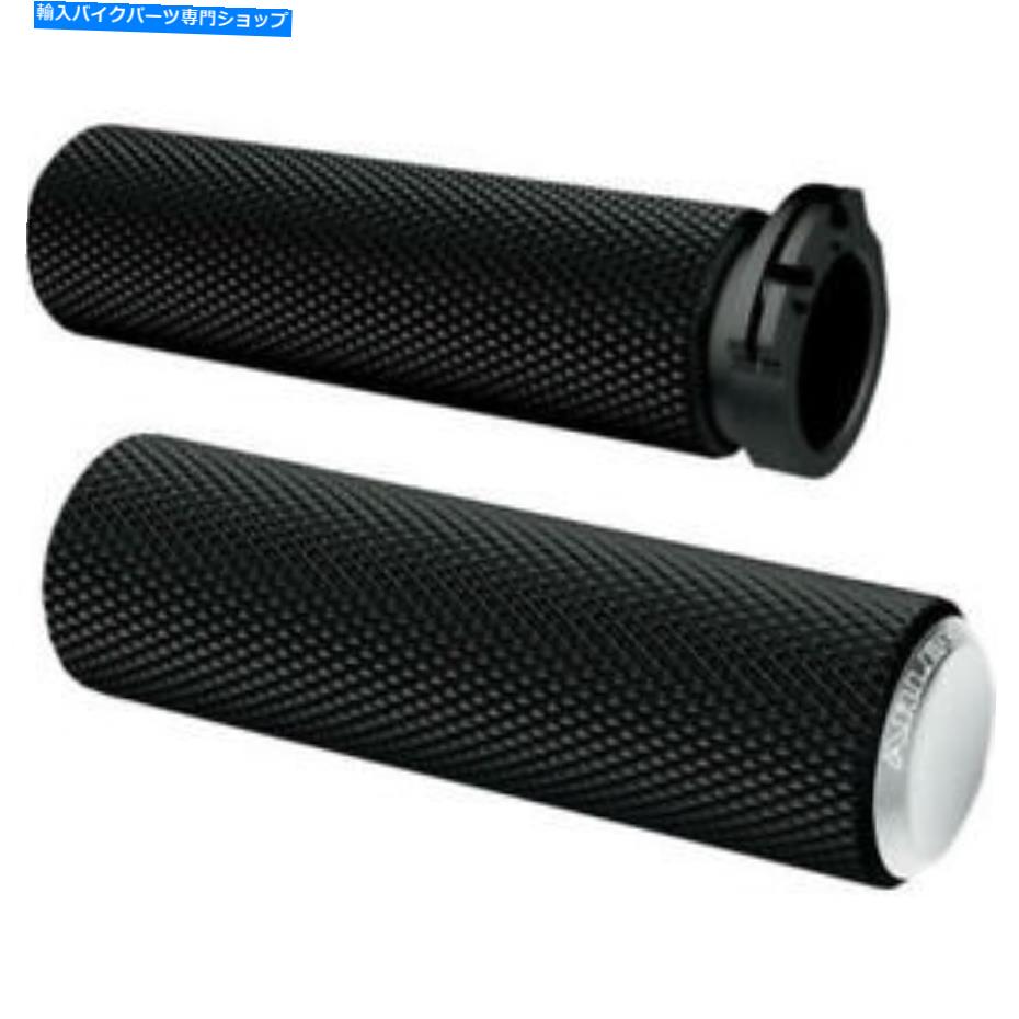 クロームパーツ Arlen Ness Knurled Fusion Grips Chrome＃07-324ハーレーダビッドソン Arlen Ness Knurled Fusion Grips Chrome #07-324 Harley Davidson【並行輸入品】