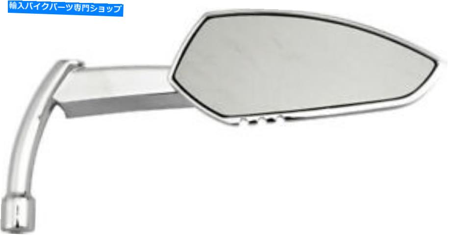クロームパーツ ハードドライブユニバーサルアパッチミラーW /ナイフステムクローム - 右M60-6343CR HardDrive Universal Apache Mirror w/Knife Stem Chrome - Right M60-6343CR【並行輸入品】