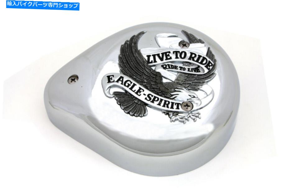 クロームパーツ イーグルスピリットクロームティアドロップエアクリーラー、ハーレーデビッドソンオートバイモデル Eagle Spirit Chrome Tear Drop Air Cleaner,fits Harley Davidson motorcycle models【並行輸入品】