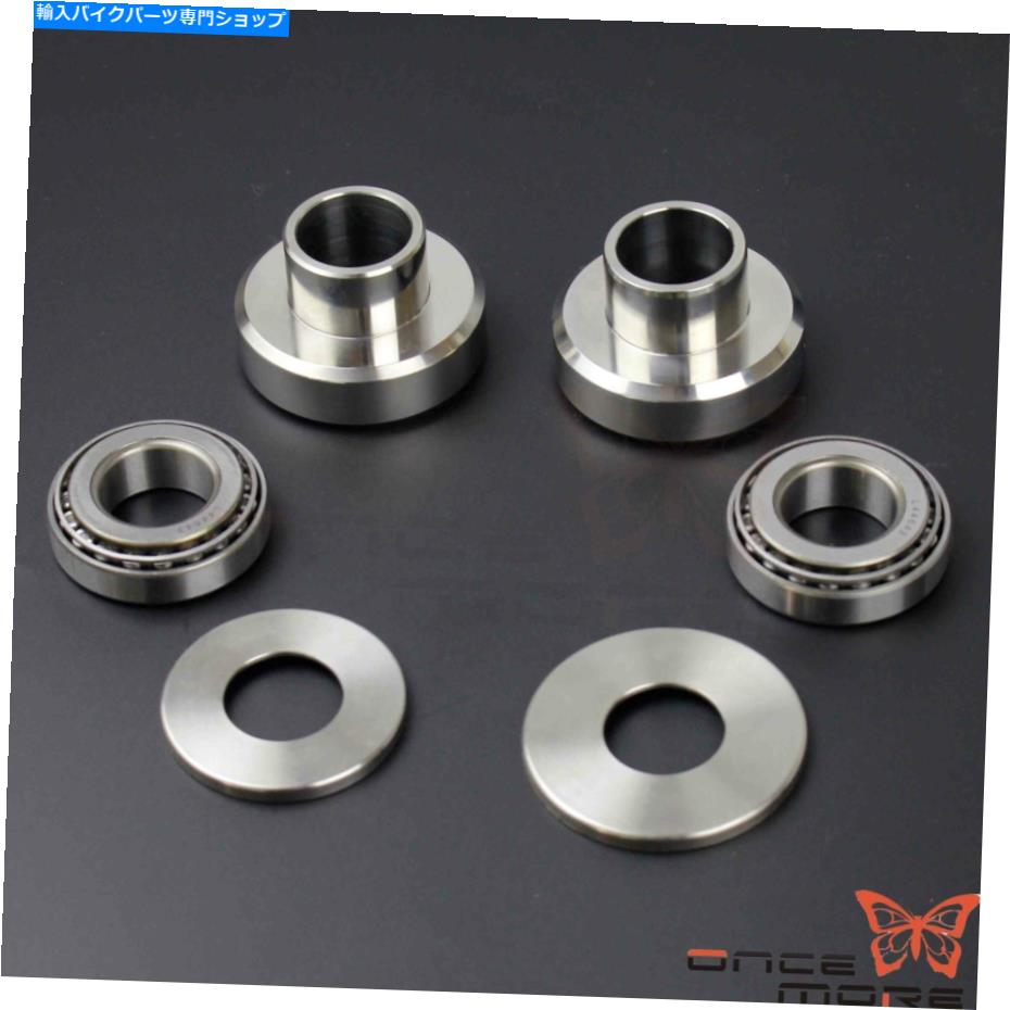 クロームパーツ Big-Twin Touring Chopper BobberのためのChrome Neck Stinele Cupsセットベアリングキット Chrome Neck Stainle Cups Set Bearings Kit For Big-Twin Touring Chopper Bobber【並行輸入品】