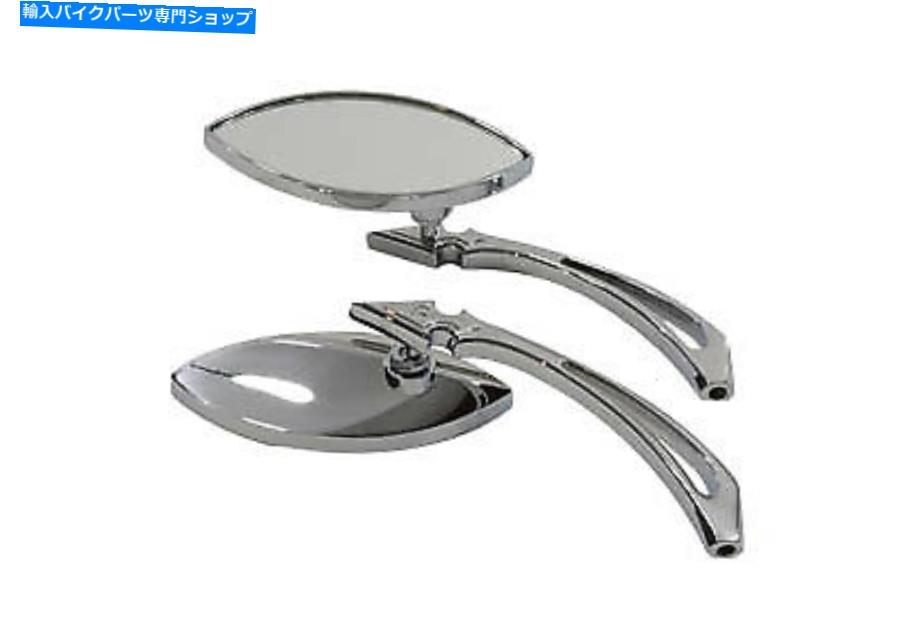 クロームパーツ イーグルアイミラーセットビレットクロームフィットハーレット - ダビッドソン Eagle Eye Mirror Set Billet Chrome fits Harley-Davidson【並行輸入品】 28,965円