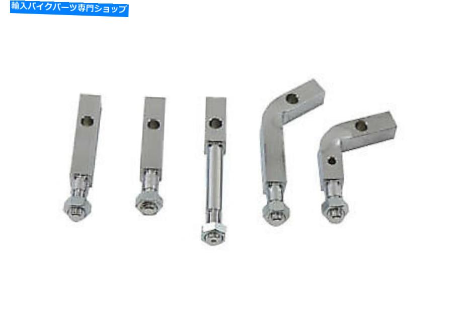 クロームパーツ フットボードマウントブラケットキットクロームはハーレー - ダビッドソンをフィットします Footboard Mount Bracket Kit Chrome fits Harley-Davidson【並行輸入品】