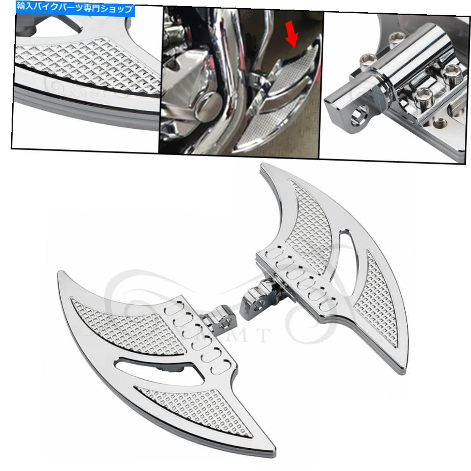 クロームパーツ Harley Road King Fatboy Ultra Limitedのためのクロム旅客足のフロアボード Chrome Passenger Footpegs Floorboard For Harley Road King Fatboy Ultra Limited【並行輸入品】