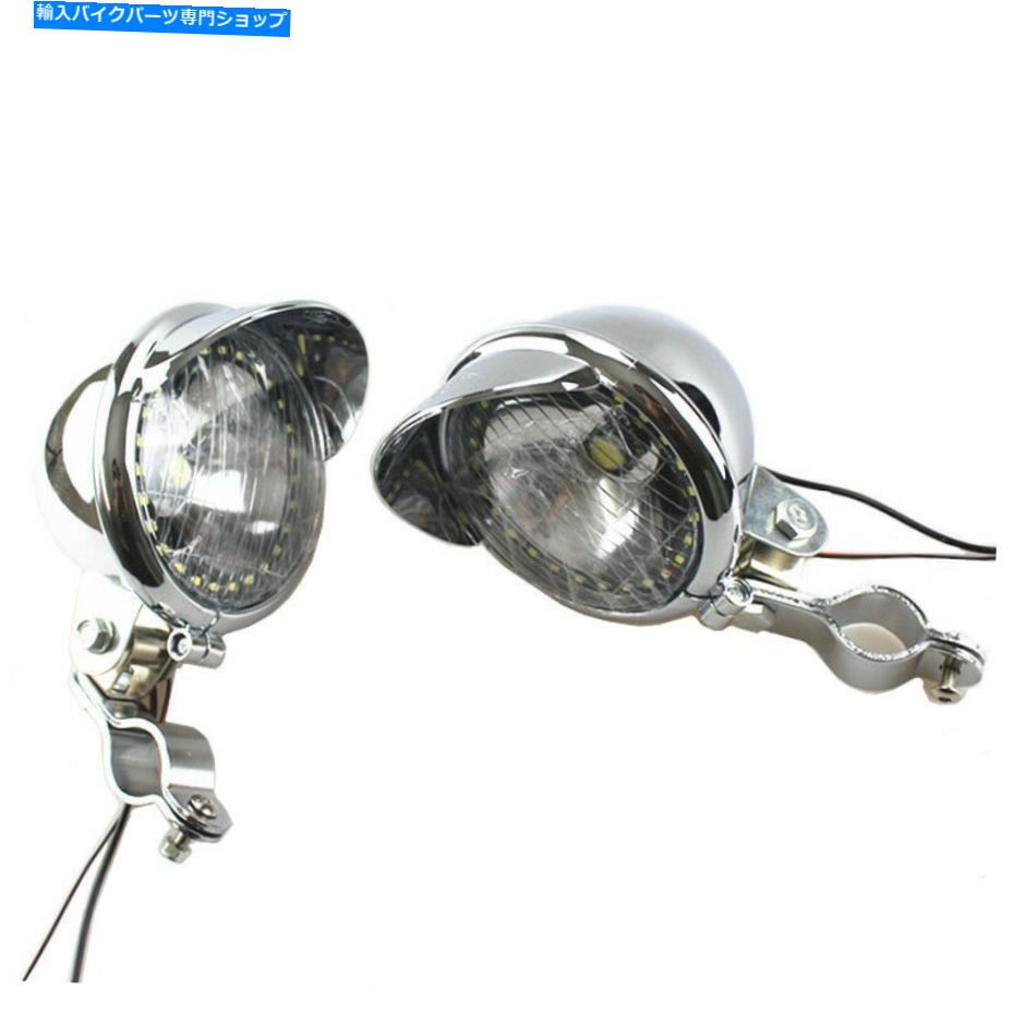 クロームパーツ LEDユニバーサルパス駆動スポットライトフォグランプバーチューブマウントブラケットクランプ LED Universal Passing Driving Spot Light Fog Lamp bar Tube Mount Bracket Clamp【並行輸入品】