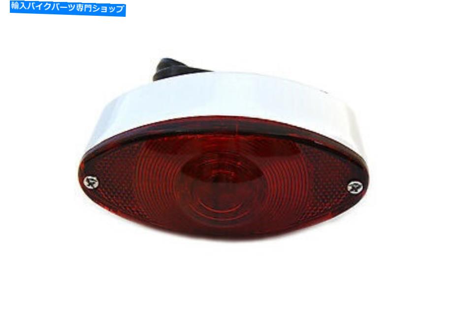 クロームパーツ Chrome Tear Lamp Cateye Styleはハーレー - ダビッドソンにフィットします Chrome Tail Lamp Cateye Style fits Harley-Davidson【並行輸入品】