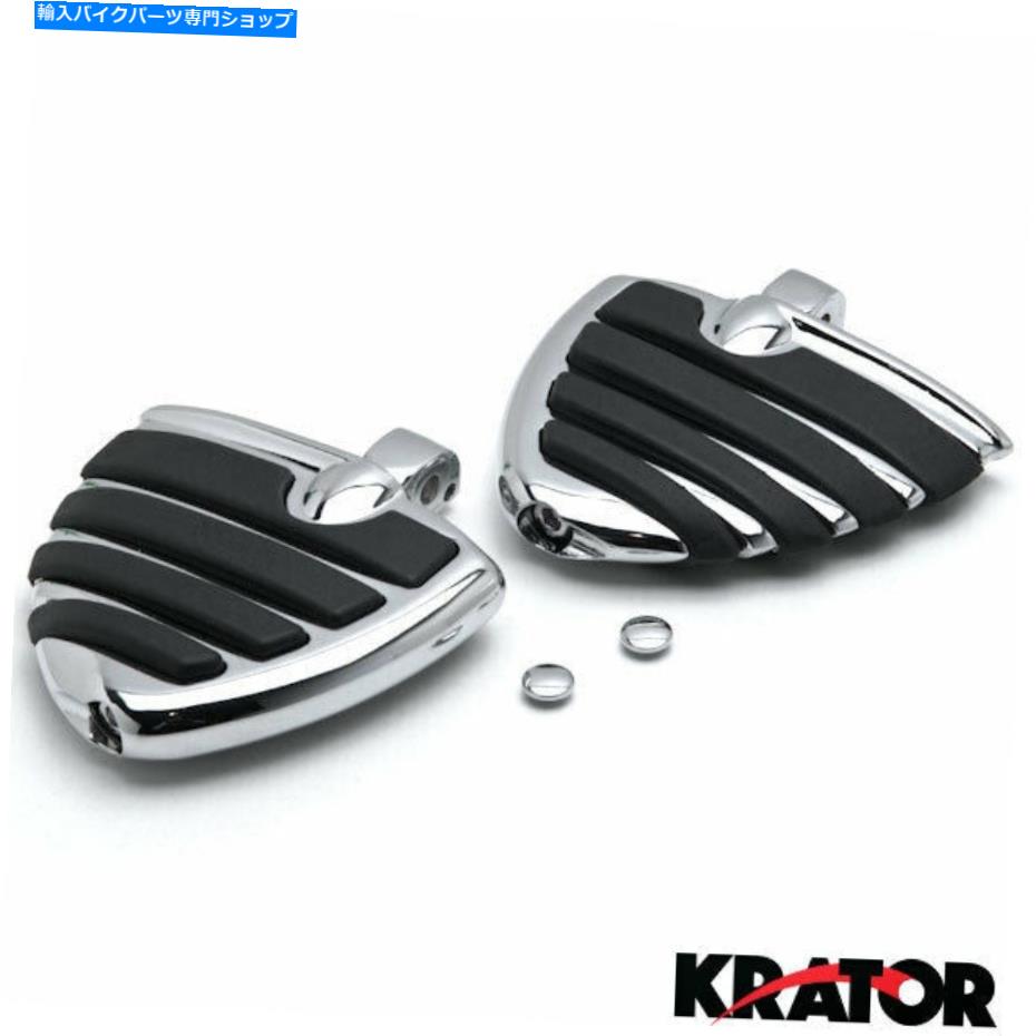クロームパーツ クロムフットペグは鈴木侵入者1500 Boulevard C90 1998-1999後部 Chrome Foot Pegs Rests For Suzuki Intruder 1500 Boulevard C90 1998-1999 Rear【並行輸入品】