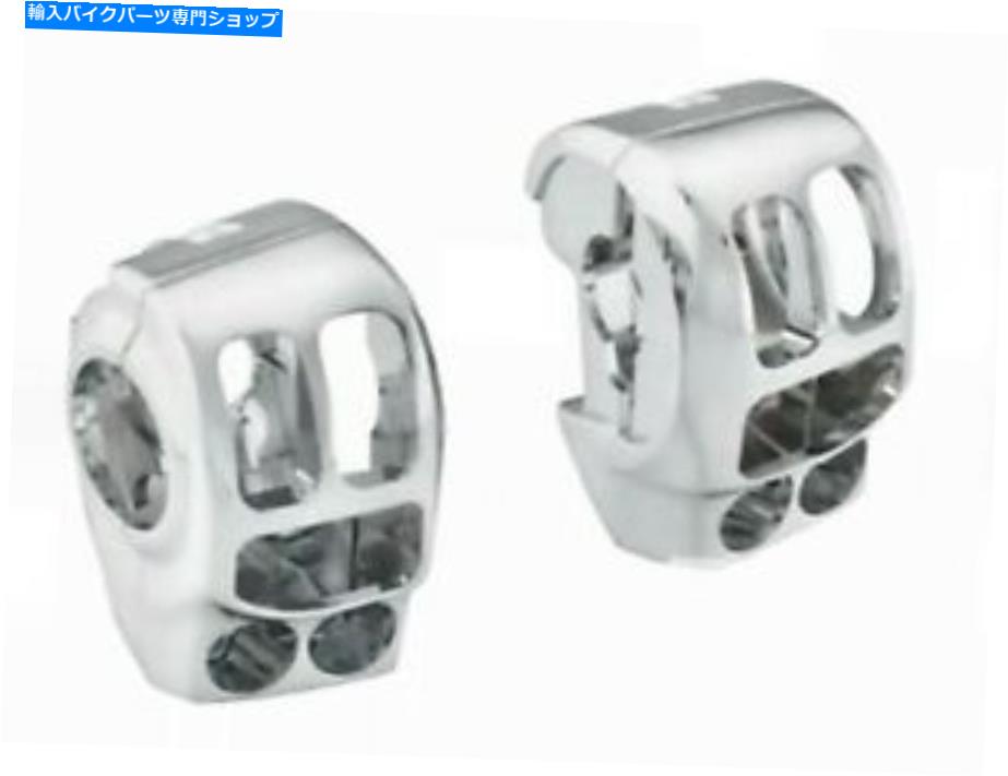 クロームパーツ Harley Touring 14-19用クロームハンドルバーコントロールスイッチハウジングキット Chrome Handlebar Control Switch Housing Kit for Harley Touring 14-19【並行輸入品】