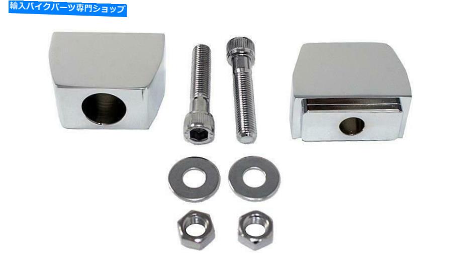 クロームパーツ Preston Cycle 43109 Chromeリアホイールアジャスタブロックセット91-05 FXD Preston Cycle 43109 Chrome Rear Wheel Adjuster Block Set 91-05 FXD【並行輸入品】