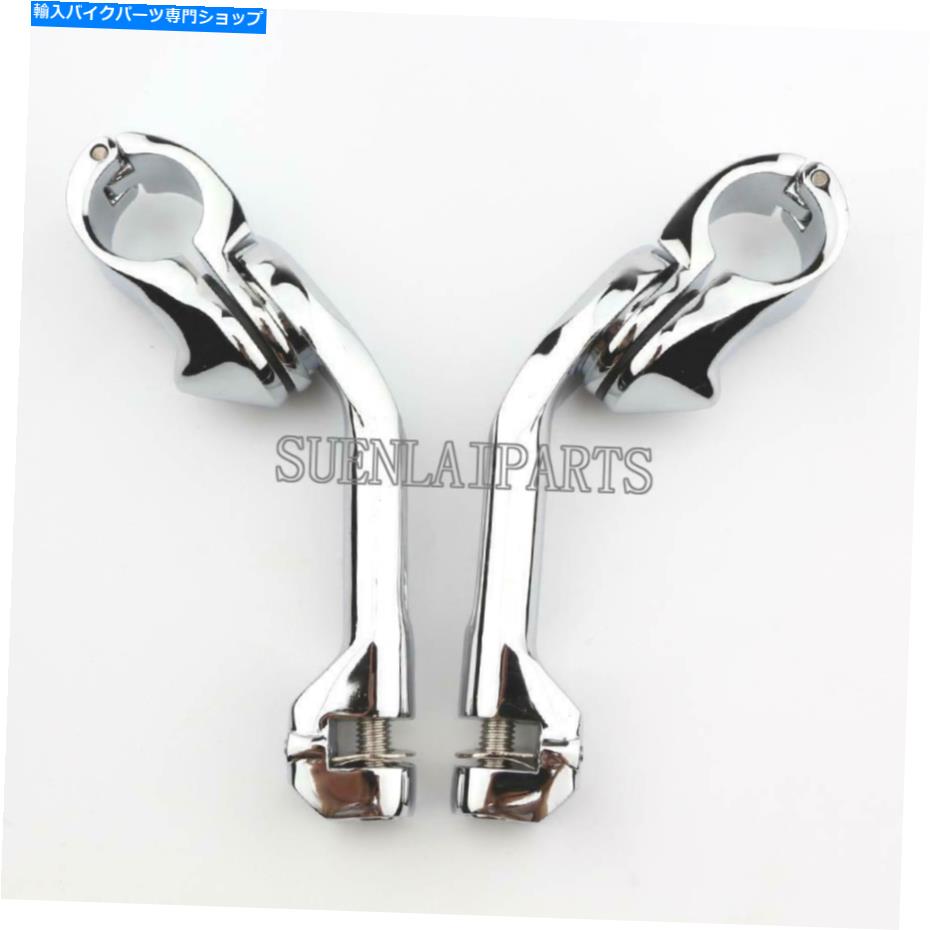 クロームパーツ Harley-Davidson Touringのためのクロムエンジンガードハイウェイフットペグマウントクランプ Chrome Engine Guard Highway Foot Pegs Mount Clamps For Harley-Davidson Touring【並行輸入品】