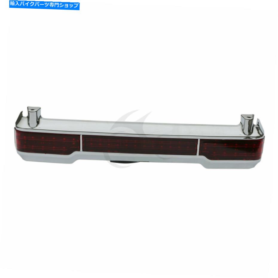 クロームパーツ Chrome LEDテールブレーキライトアクセントフィットハーレーツーリングキングツアーパック09-13 Chrome LED Tail Brake Light Accent Fit For Harley Touring King Tour Pack 09-13【並行輸入品】