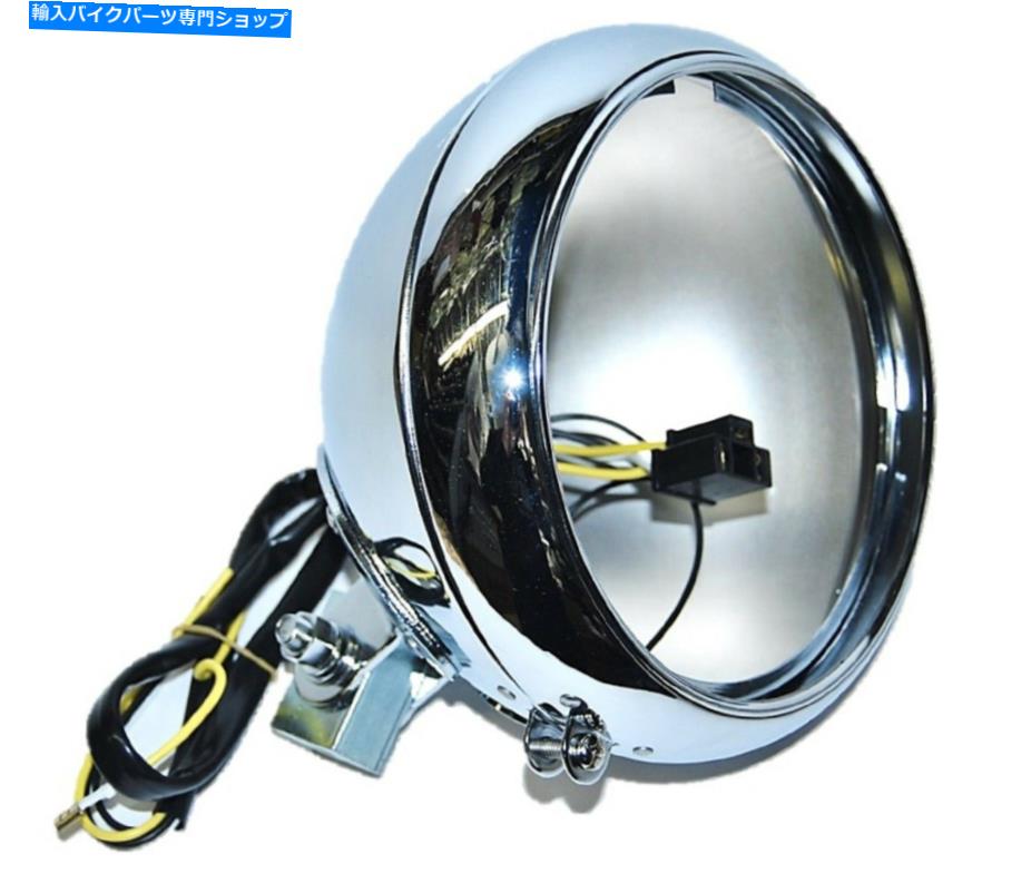 クロームパーツ 7 "オートバイのヘッドライトクロームハウジングヘッドランプ電球バケツフィット:ハーレー 7" Motorcycle Headlight Chrome Housing Headlamp Light Bulb Bucket Fits: Harley【並行輸入品】|Us Custom Parts Shop USDM