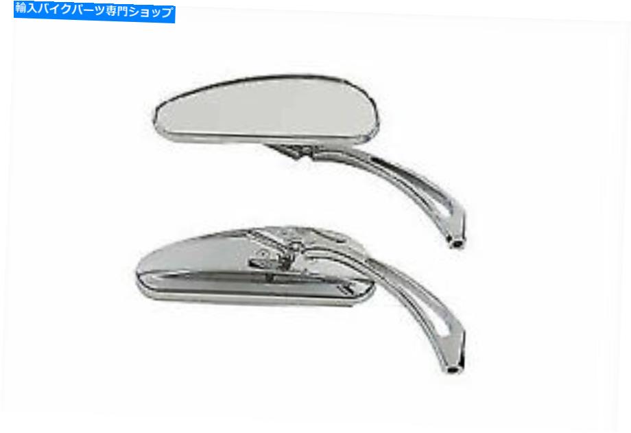 クロームパーツ DecoミラーセットハーレーダビッドソンのV-Twinによるビレットクロム Deco Mirror Set Billet Chrome for Harley Davidson by V-Twin【並行輸入品】|Us Custom Parts Shop USDM
