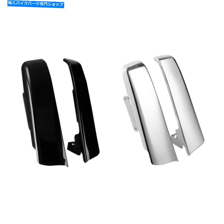 クロームパーツ フェンダーサドルバッグパネルの固体ストリップはハーレーツーリング14-21クロム/ブラック Fender Saddlebag Panels Solid Strips Fit For Harley Touring 14-21 Chrome/Black【並行輸入品】