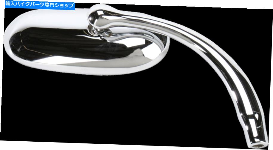 クロームパーツ オートバイの鏡のルーズのウェルニモントクロームの楕円の短右側のねじ Russ Wernimont Chrome Oval Short Right Hand Side Screw in Motorcycle Mirror【並行輸入品】