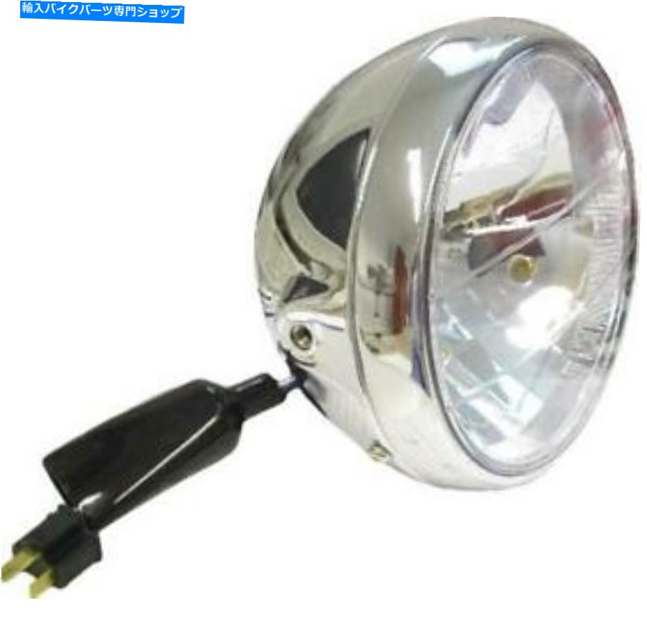 クロームパーツ ヘッドライトラウンドクロム完全なユニバーサル7 "透明ガラス Headlight Round Chrome Complete Universal 7"Clear Glass【並行輸入品】|Us Custom Parts Shop USDM