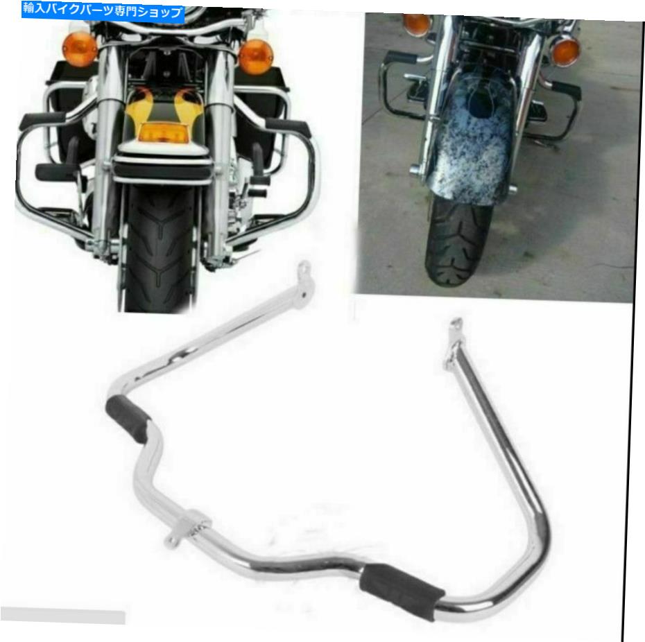 クロームパーツ ブラック/クロムエンジンハイウェイガードクラッシュバー Black/ Chrome Engine Highway Guard Crash Bar For Harley Touring Road King 09-17【並行輸入品】