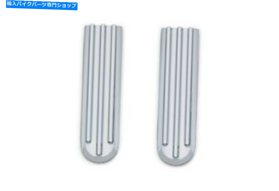 クロームパーツ Kuryakyn 7142 Apper Fork Sliderのスライダーのアクセント'14 -'19ツーリング＆トリケ、クロム Kuryakyn 7142 Upper Fork Slider Accents for '14-'19 Touring & Trike, Chrome【並行輸入品】