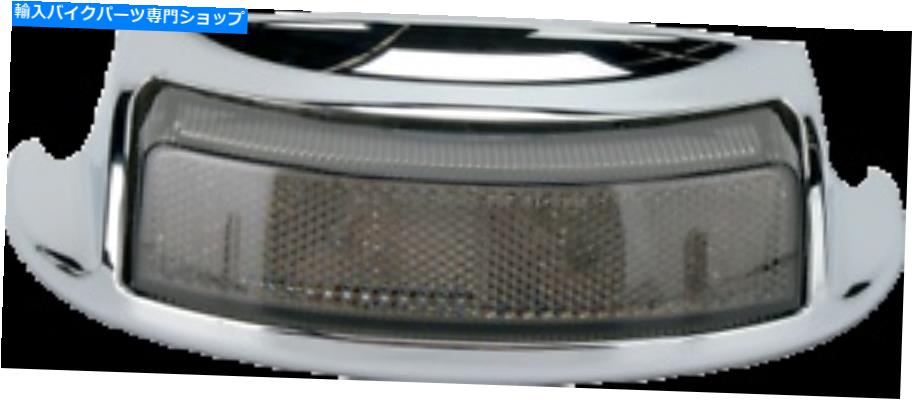クロームパーツ ドラッグクロムスモークリアフェンダーチップレンズLEDライトハーレーFLHT FLHR 2009-2019 Drag Chrome Smoke Rear Fender Tip Lens LED Light Harley FLHT FLHR 2009-2019【並行輸入品】