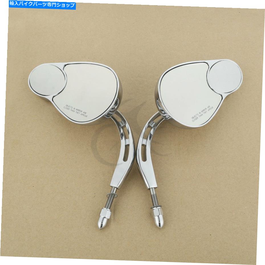 クロームパーツ Harley Heritage Softail Classic Flstc 1988-2016 15のための8mmのバックビューサイドミラー 8mm Rearview Side Mirror For Harley Heritage Softail Classic FLSTC 1988-2016 15【並行輸入品】